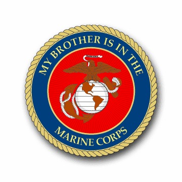 5.5" 9" PROUD BROTHER OF A MARINE USMC Seal Choose Size Car Magnet 5.5" 9" PROUD BROTHER OF A MARINE USMC Seal Choose Size Car Magnet